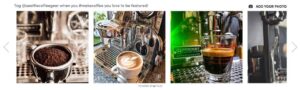 UGC gallery on Seattle Coffee Gear's website
